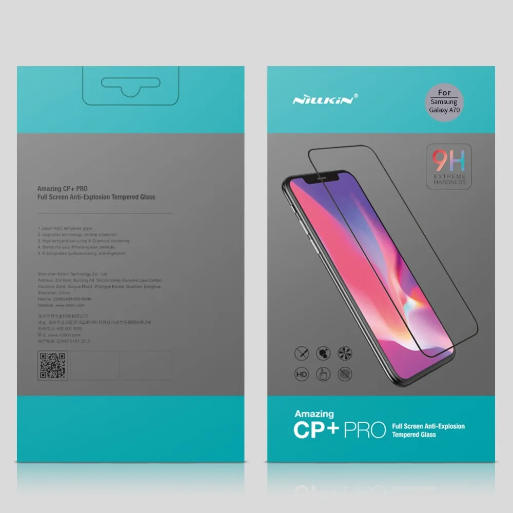 Nillkin CP+ PRO Full Screen Glass For Samsung Galaxy A70 protective front for Anti-Explosion Protector | Мобильные телефоны и
