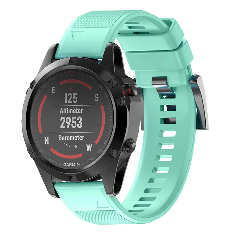 Teal Fivstar похож на Easyfit Ремешок Браслет для Garmin Fenix 5X5 5S плюс MK1 S60 D2 Quick Release ремешок - Цвет: Teal
