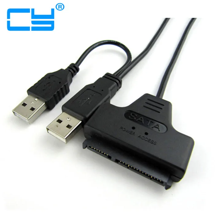 Адаптер для кабеля USB 2 0 в SATA 7 + 15 Pin 22 5 дюйма|usb 2.0 to sata|usb 2.0cable adapter |