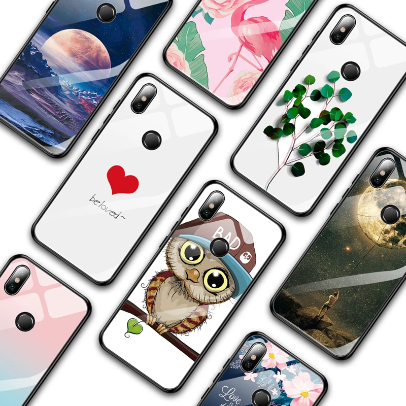 Чехол из закаленного стекла для телефона Xiaomi 5X A1 6X A2 Lite 8 Redmi 6 Pro защитный чехол Note