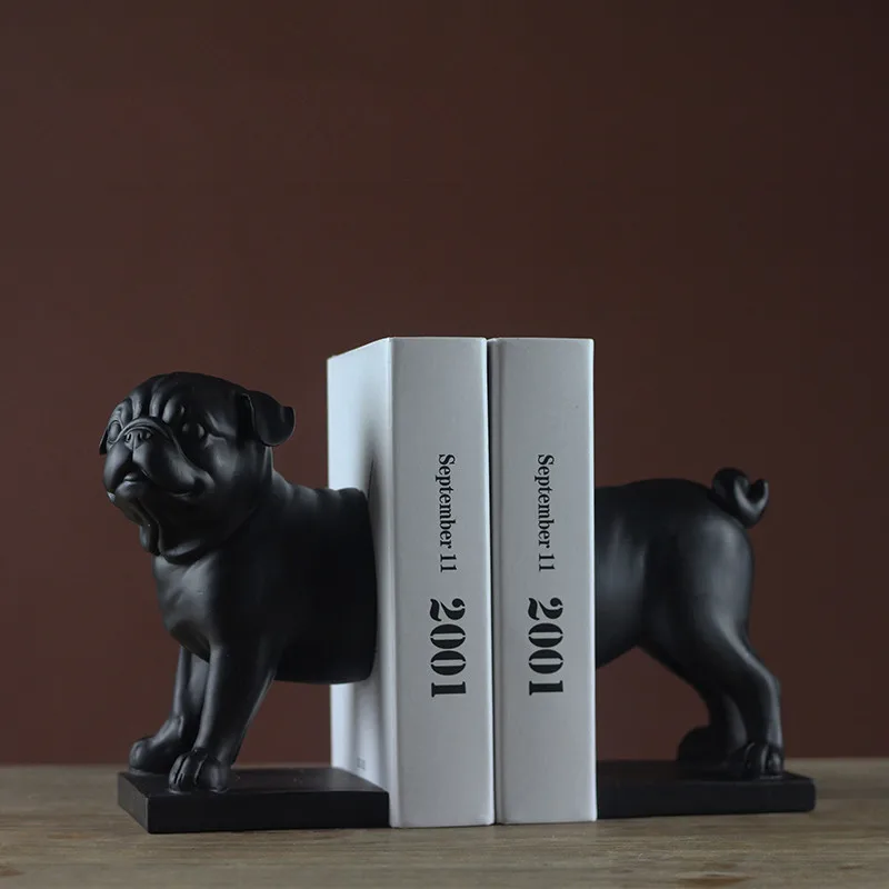 Современные мопсы Такса книжные украшения домашний декор ремесленные