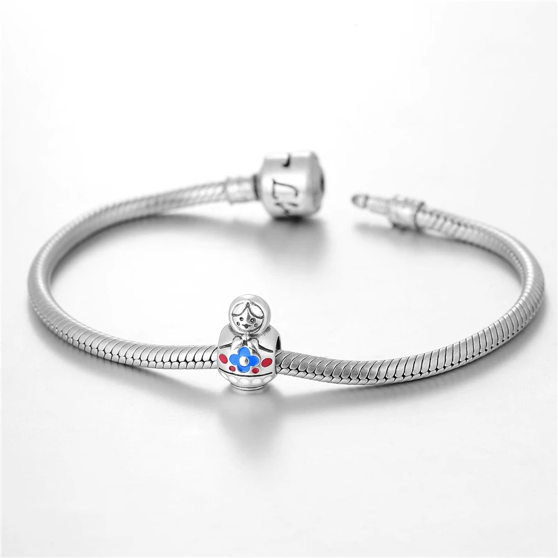 Детские серебряные подвески-бусины в русском стиле подходят для изготовления