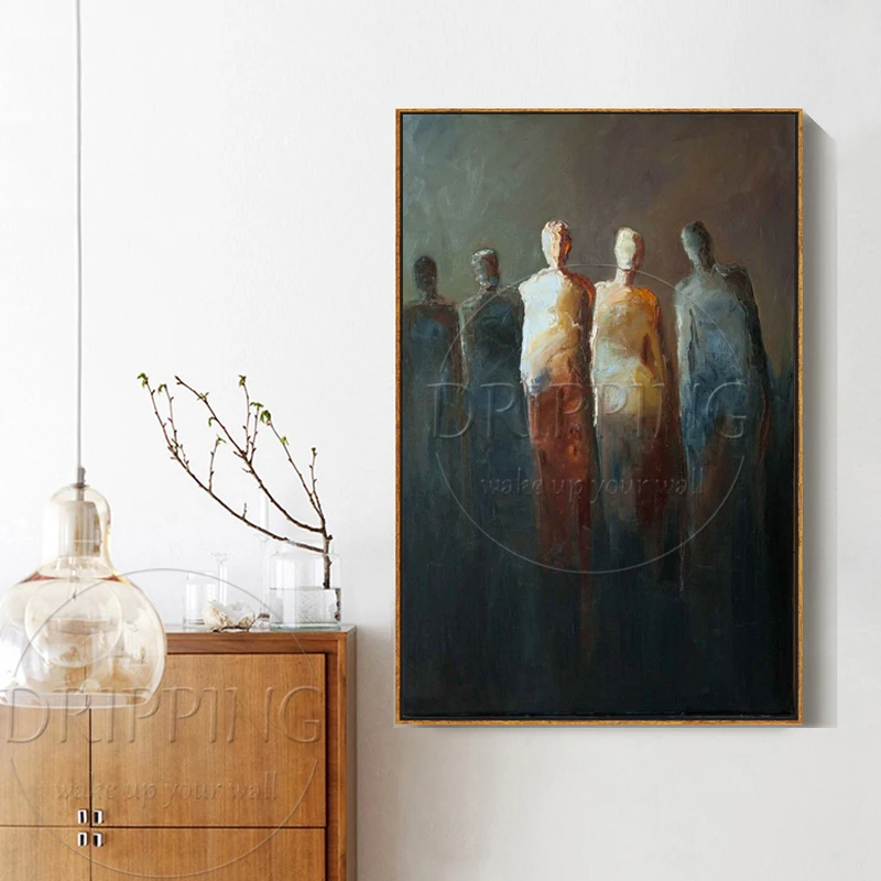 Художественный новый дизайн современные абстрактные портреты картина маслом