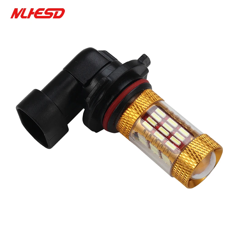 2X HB4 9005 9006 60SMD 4014 Cree чип с объективом супер белый светодиодный лампы 6000K AC12V/24V 15W