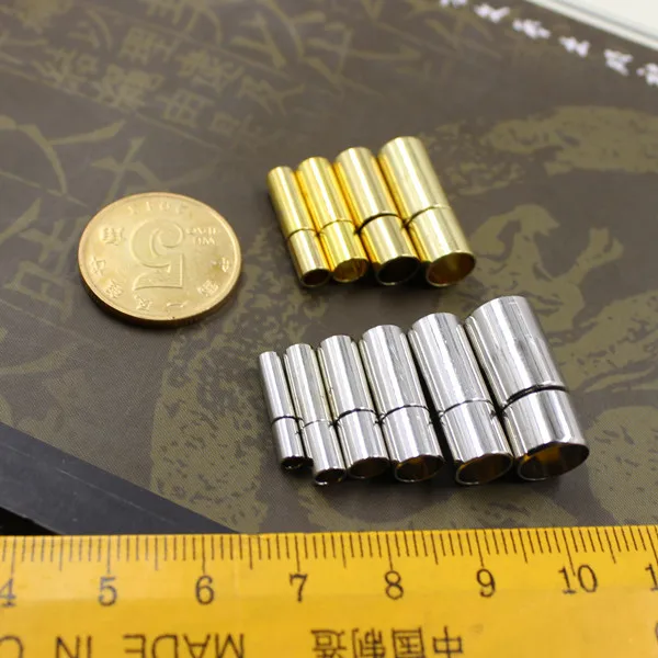 5 шт./лот позолоченные застежки для ювелирных изделий подходят 2/3/4/5/6/мм кожаный