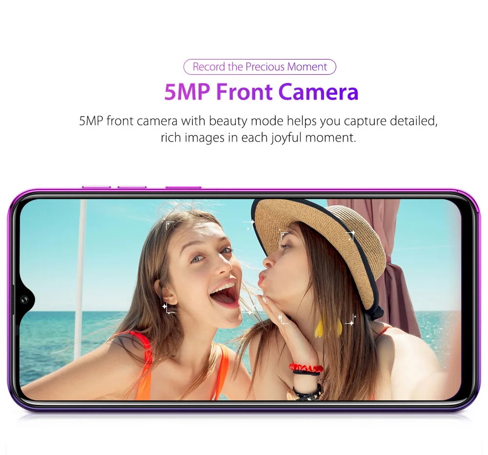Смартфон Ulefone Note 7, 3500 мАч, 19:9, четырехъядерный, 6,1 дюймов, экран капли воды, 16 Гб ПЗУ, мобильный телефон WCDMA, мобильный телефон, Android 8,1