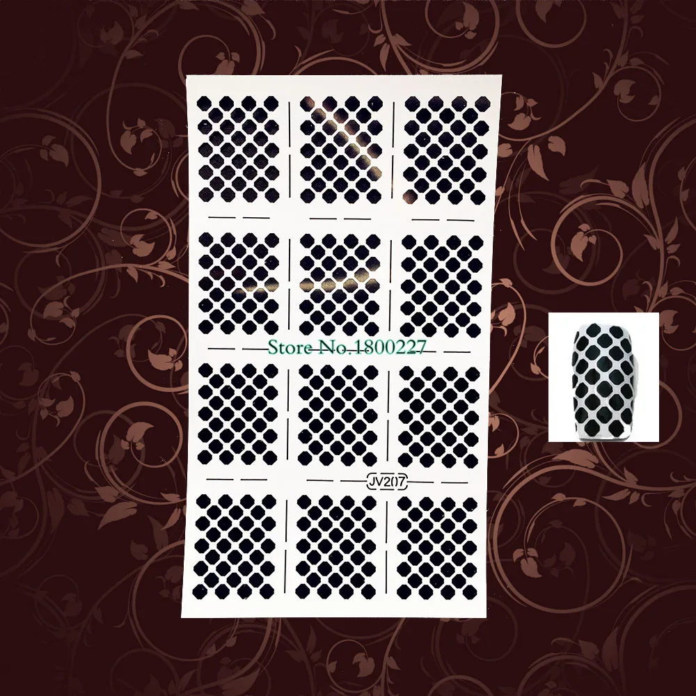 1 шт. квадратные линии дизайна ногтей фольги Маникюр Легкая краска инструменты