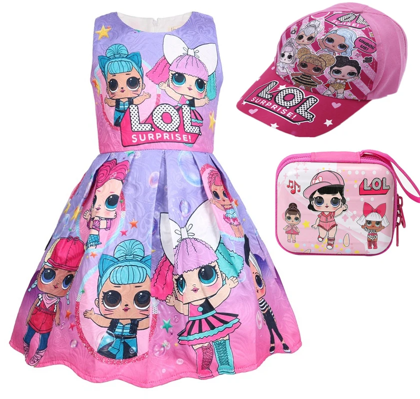 Kids Dress for Girls Sleeveless Birthday Party Unicorn Princess Toddler Girl Cosplay Clothes Baby Vestidos Clothing | Детская одежда и