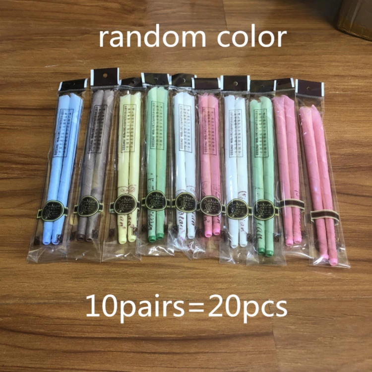 10Pairs random color 10 шт./лот, ушные свечи, здоровый уход, лечение ушей, Очищающий воск для удаления ушей, уход за ушами, Индиана, терапия, ароматизатор, подсвечивание - Цвет: 10Pairs random color