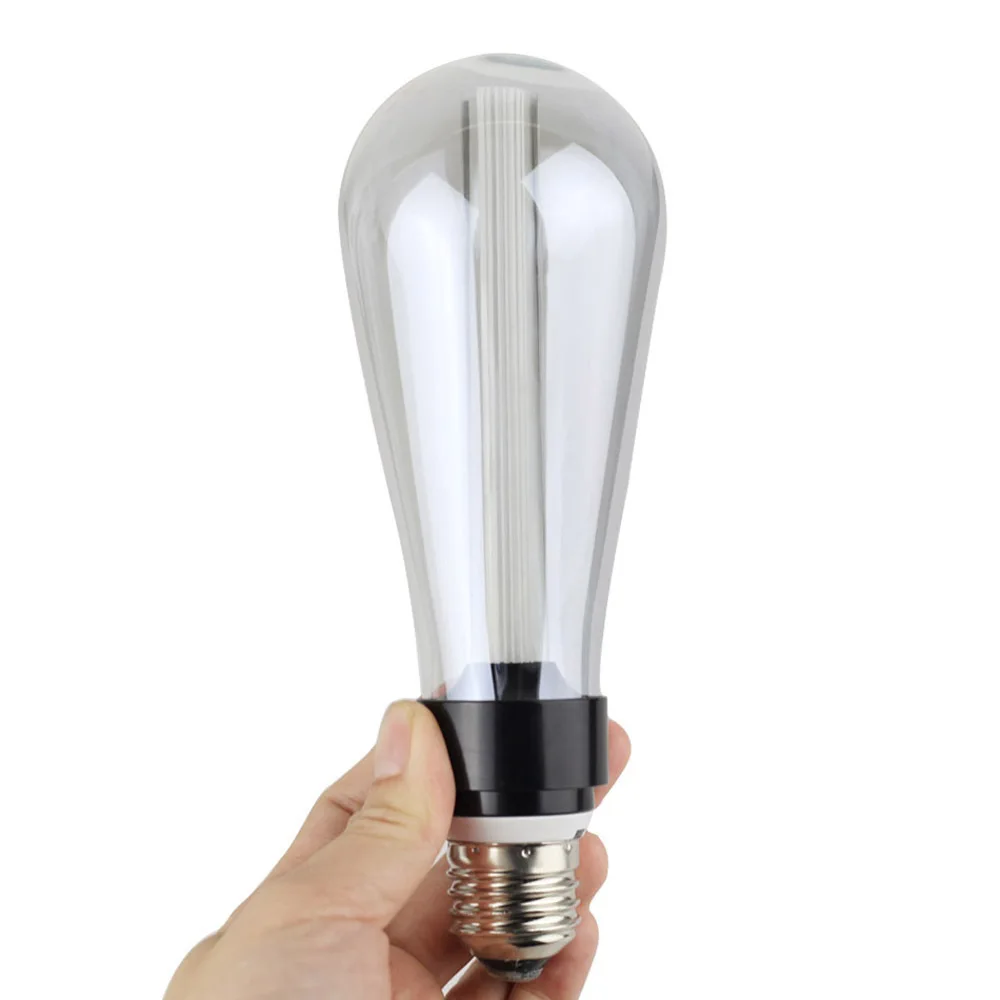 Ampoule светодиодный E27 Edison ламповый светильник, направляющая винтажная лампа ST64, ретро Ностальгический креативный 3 Вт 85 в-264 в, теплый дымчатый серый светодиодный Buster лампы