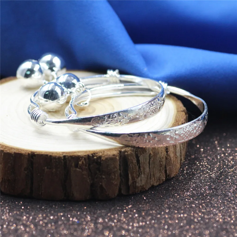 Серебряный браслет для маленьких мальчиков и девочек серебряный с шармами