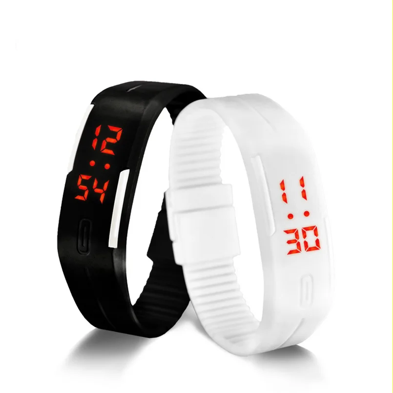 

Korean Lovers Men Women Watches LED Digital Watch Electronic Wristwatches Creative Calendar Colorful Rubber Smart Montre Femme
