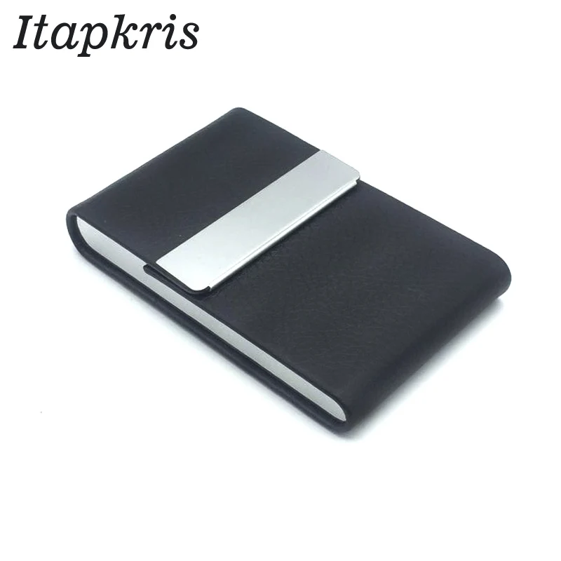 

Fashion ID Cardholder Wallet Leather Business Women Men Credit Card Holder Travel Name Card Holder Organizer Holder