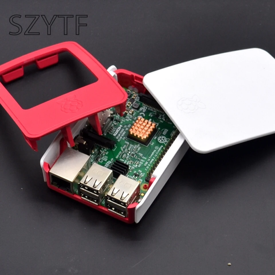 Raspberry pi 3 B-type + Официальный Красный корпус официальная мощность Чистая медь