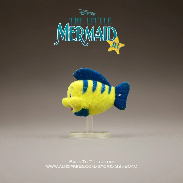 Мини фигурка героя мультфильма Disney Русалка принцесса плоская рыба 4 см аниме
