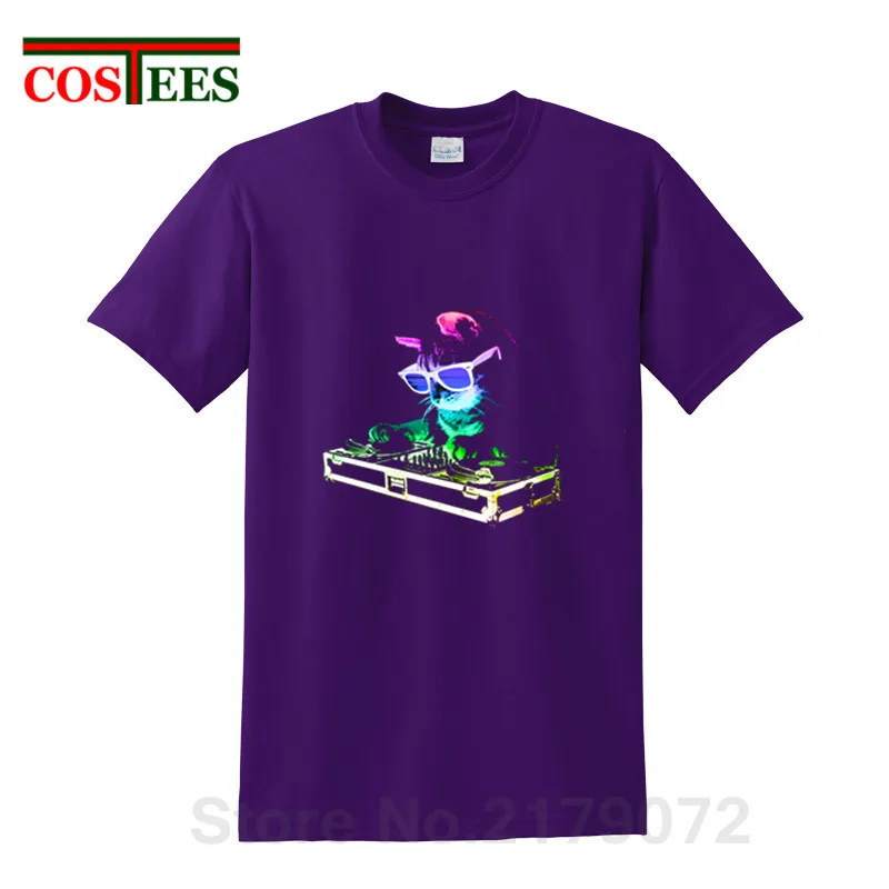 Мужская Повседневная футболка с коротким рукавом в стиле хип-хоп неоновым домом