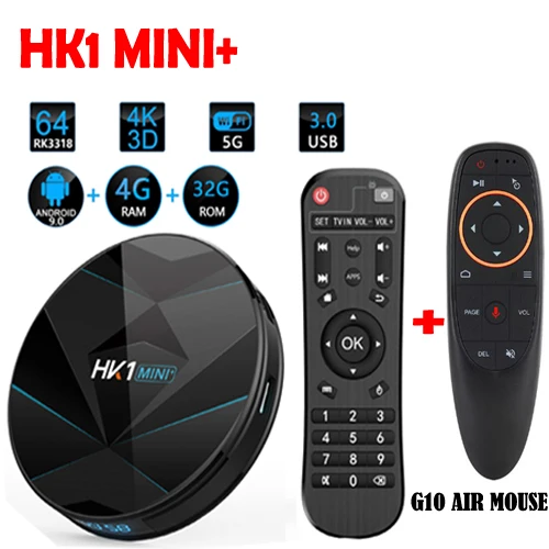 ТВ приставка HK1 MINI plus g00gle Android 9 0 bluetooth 2 4 замена hk1 mini с RK3318 ГГц/5G Wi Fi дополнительная