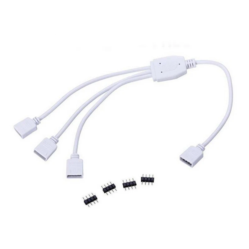 4-контактный удлинитель RGB коннектор RGBW от 1 до 2/3/4 разветвитель с женским разъемом