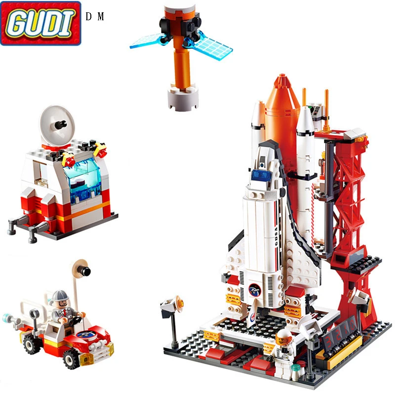 Космический строительный блок GUDI соблазнительные кирпичи ракетный стартовый