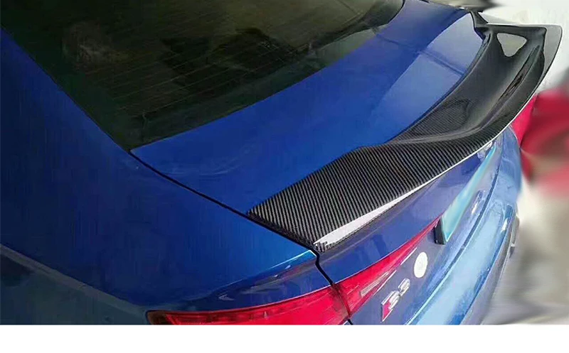 Для Audi A5 S5 спойлер углеродного волокна задний багажник крышки багажника подходит