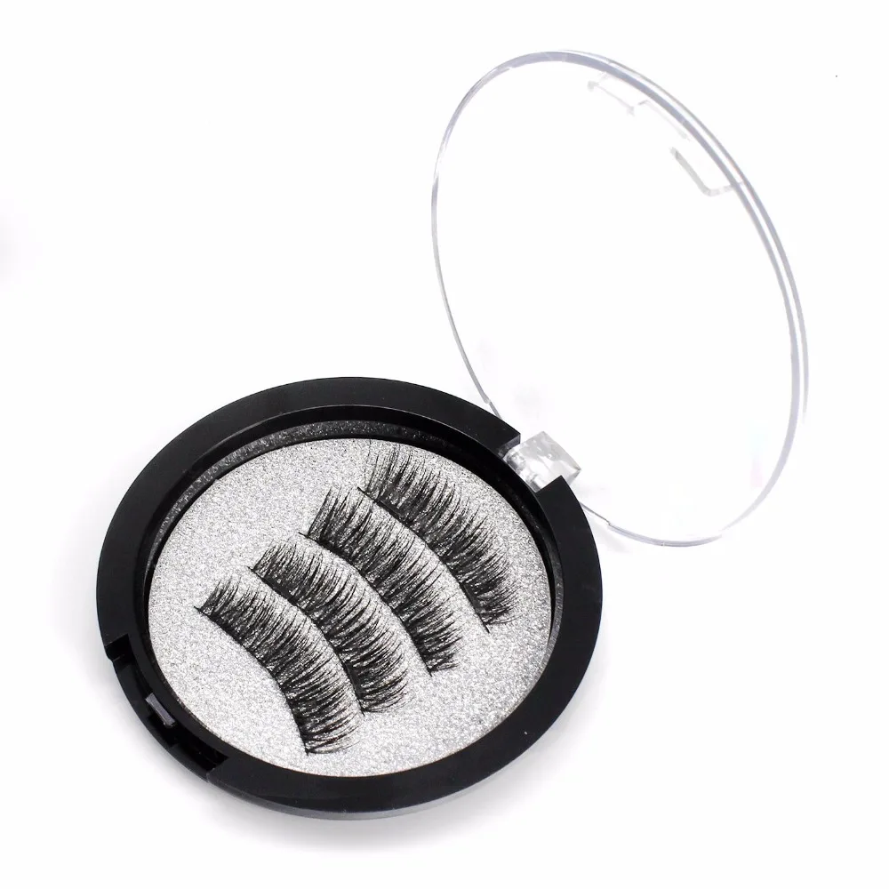 3D накладные ресницы на магнитах намагниченные 2 магнита Многоразовые Накладные