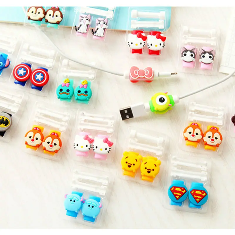 1 мультяшный 8-контактный протектор кабеля USB-кабеля намотка чехол для IPhone 5 s SE 6 6s