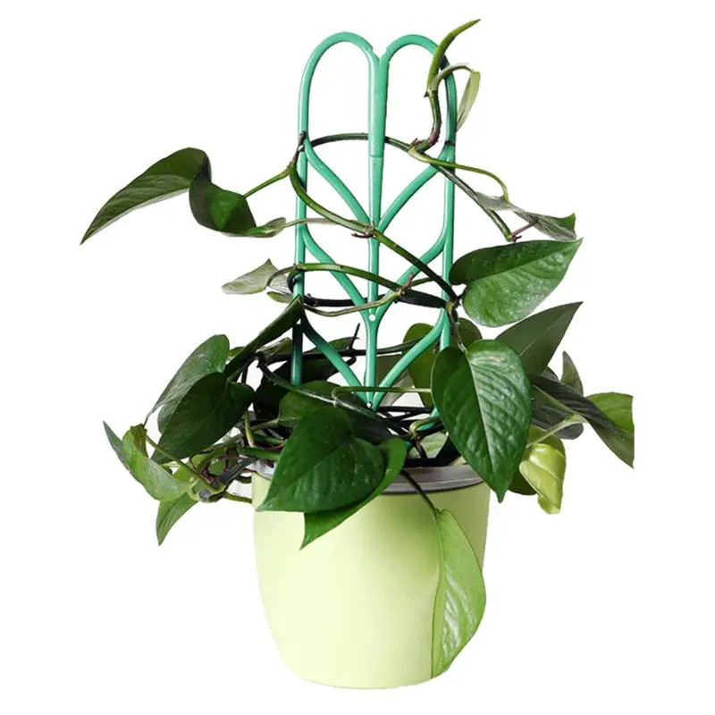 Plant Trellis DIY for Potted Plant Support Leaf Shape Mini Climbing Plants Flower Vegetables Rose Vine Pea Ivy Pots Support