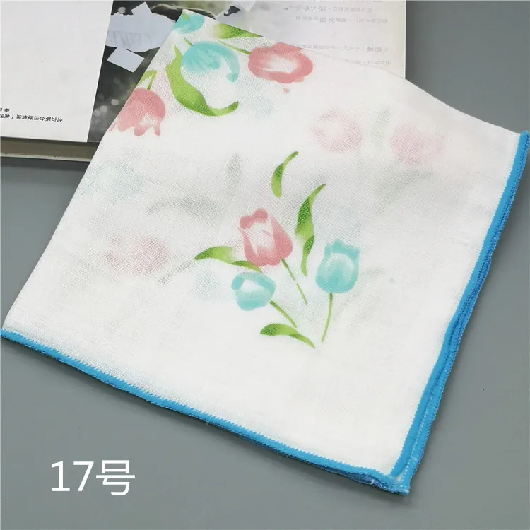 1pcs 1 шт.-5 шт. платок в цветочки леди цветочный женский платок Салфетка полотенца 35 см Новинка свадьба стол hanky RF2 - Цвет: 1pcs