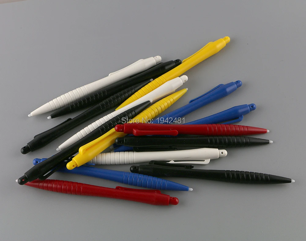 20 шт. цветные пластиковые стилусы с большим сенсорным экраном для WII U 3DS 3DSXL LL NDS NDSL