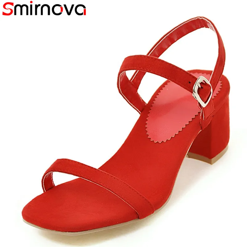 Фото Женские туфли на квадратном каблуке Smirnova однотонные с ремешком щиколотке для