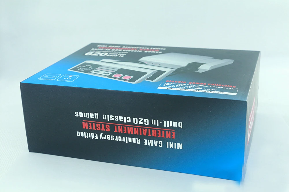 Мини Ретро Классическая видеоигра консоль встроенный 620 игр 8 бит PAL и NTSC семья ТВ