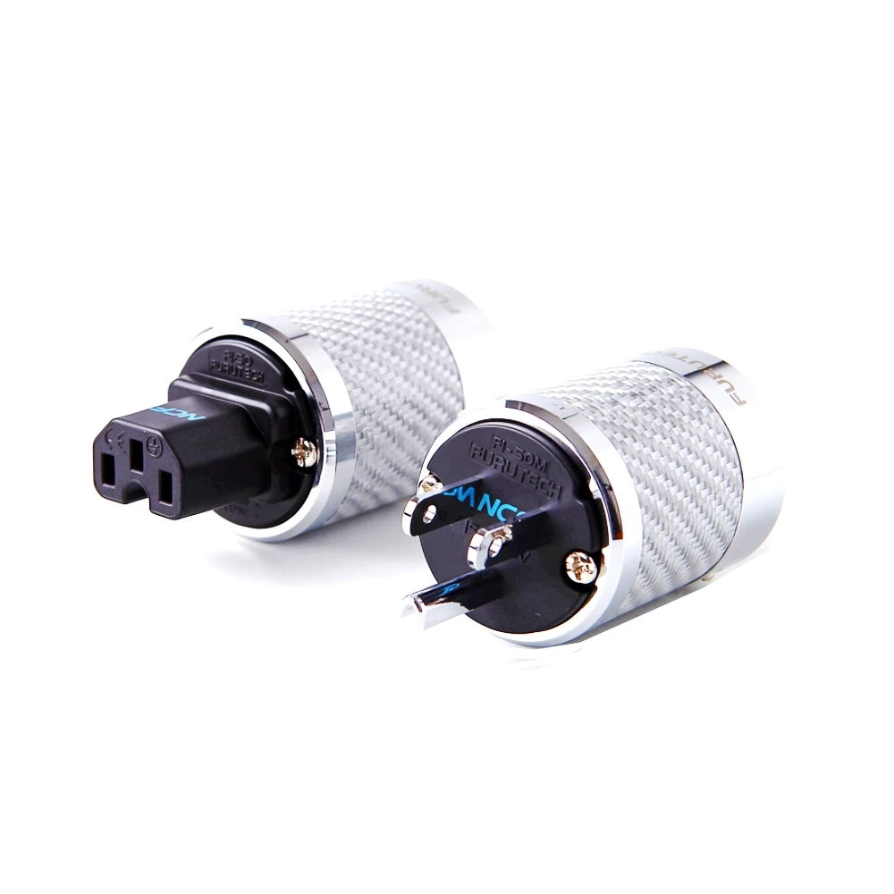 Furutech FI-50M/FI-50 NCF Nano кристалл питания родиевое покрытие питания вилка класса high end коробка 15A 125 V/10A 250V AC матихур