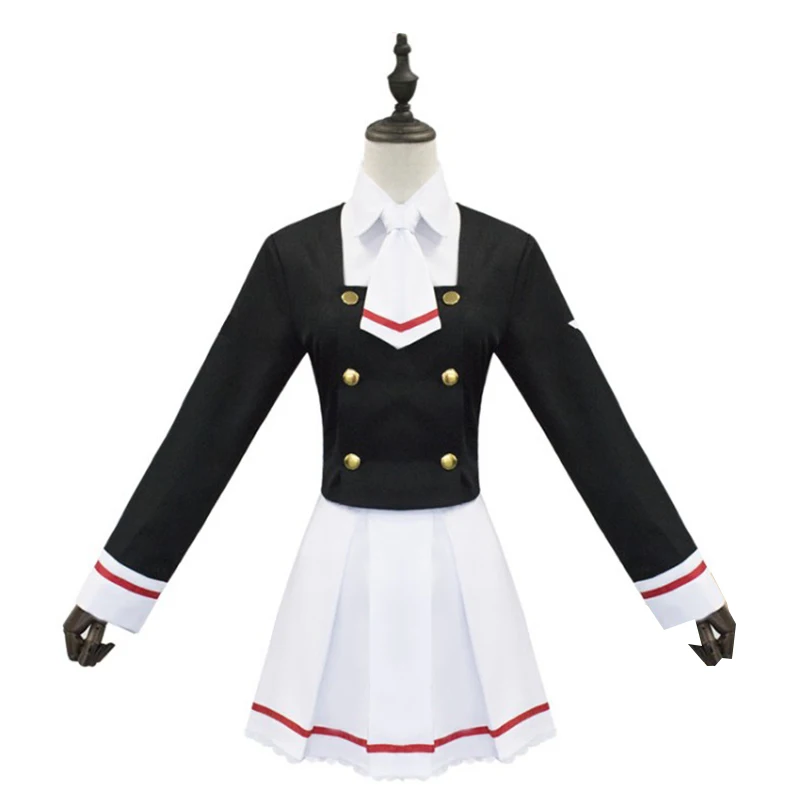 Лидер продаж японское аниме платье с зажимом для карт косплей костюм сакуры