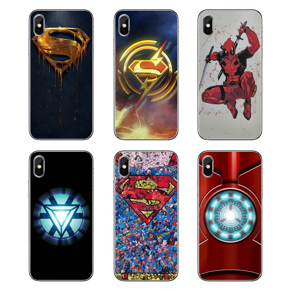 Super Funny Hero SuperMan Iron Man Deadpool For Huawei P20 Lite Nova 2i 3i 3 GR3 Y6 Pro Y7 Y8 Y9 Prime 2018 2019 TPU Shell Cases |