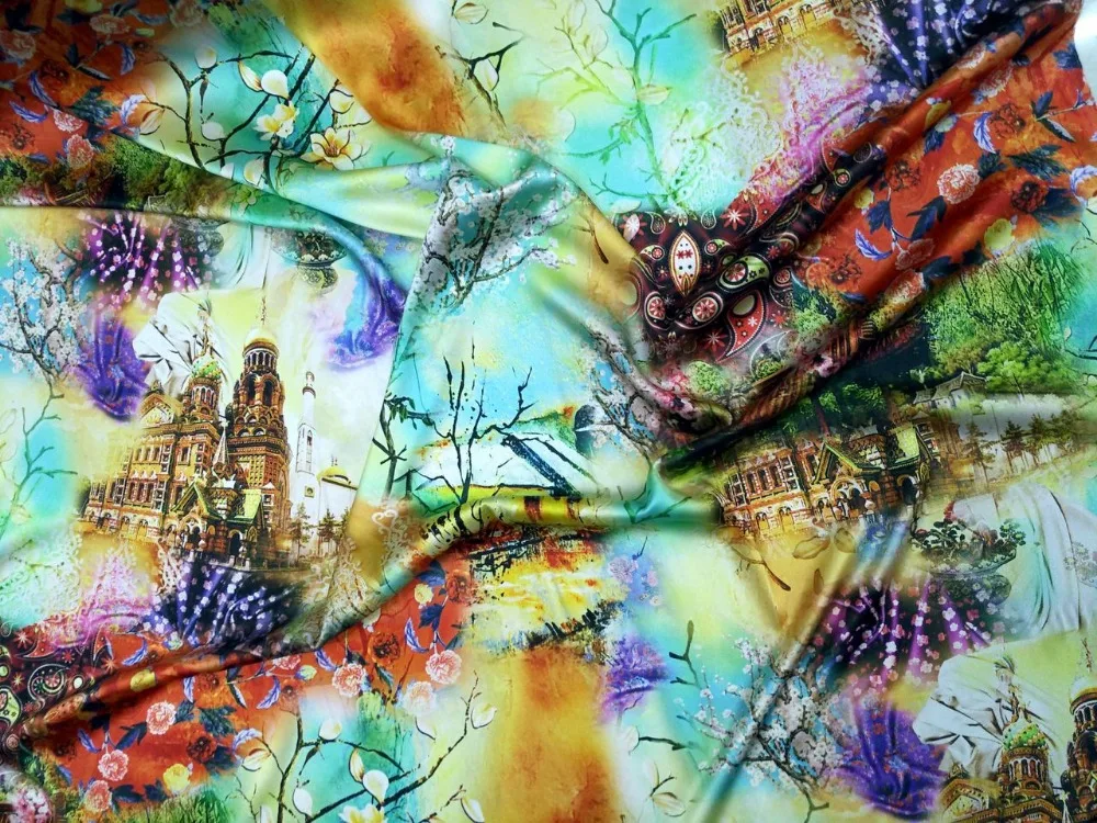 Ткань из супер Франции ткань тяжелого шелка и сатина для одежды рубашка блузка