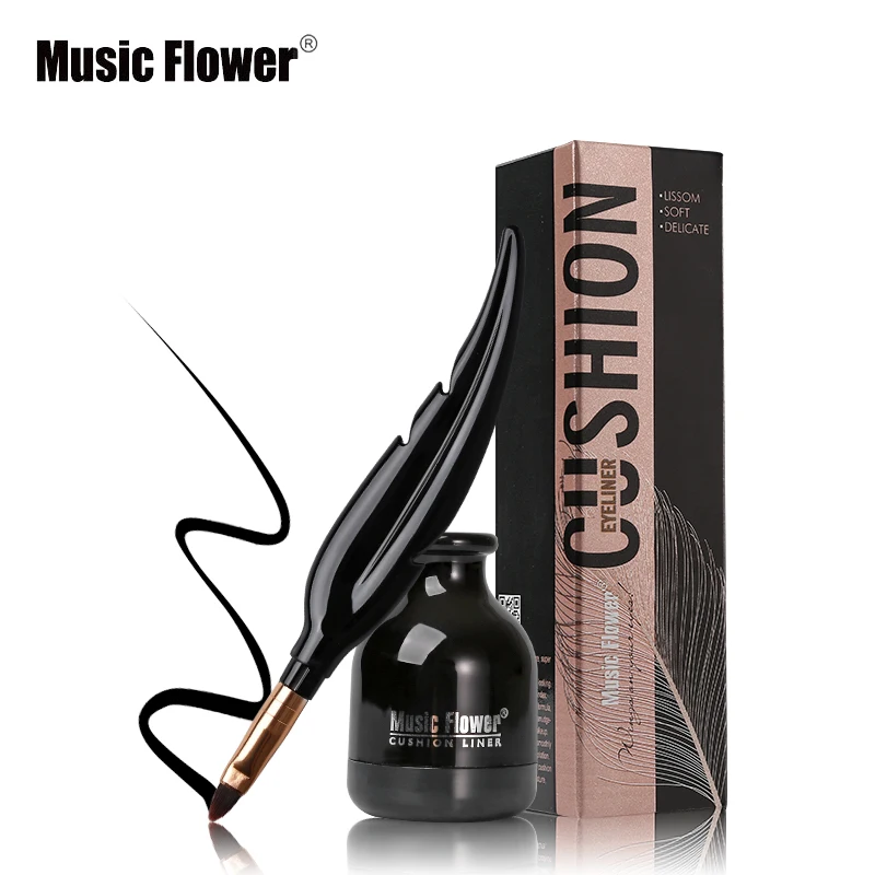 Подводка для глаз от бренда Music Flower водостойкая Стойкая подводка с защитой пятен