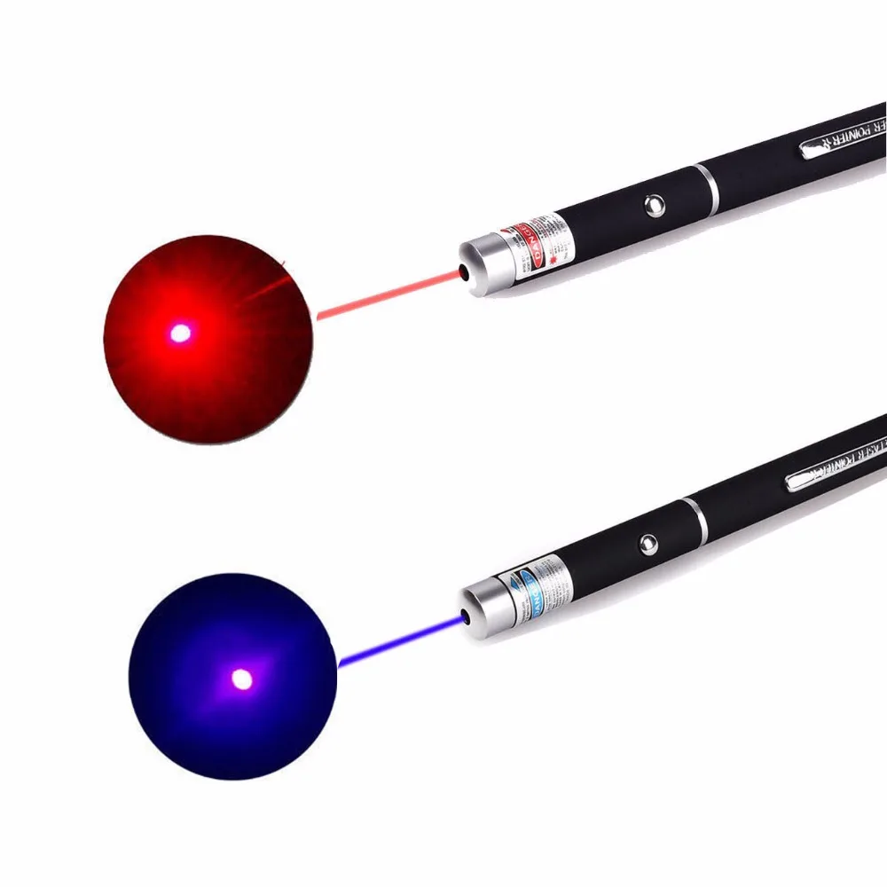 

Powerful Red/Purple 2 Colors Laser Pointer Pen Violet Teaching Presenter Beam Light High Power Hunting Laser Sight Device