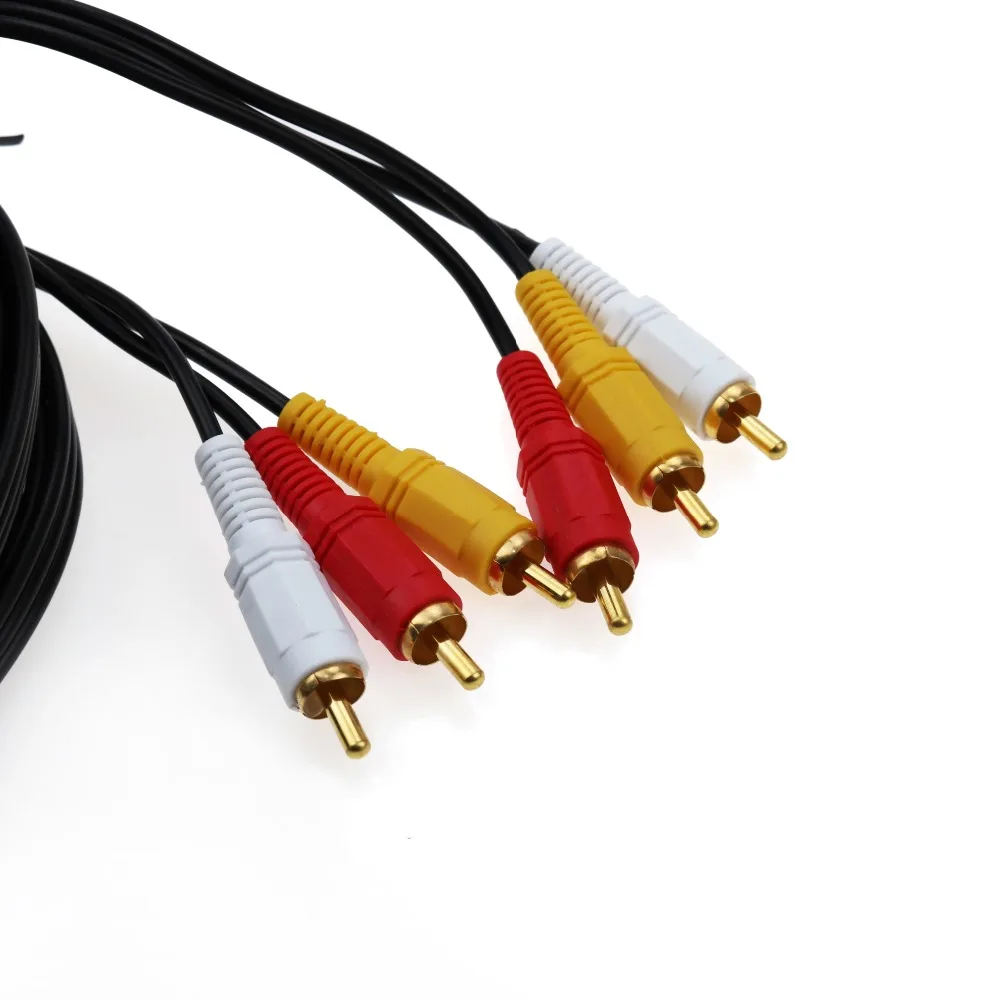 JCD 3RCA штекер к 3 RCA Композитный Аудио Видео AV кабель Разъем 3X цифровая камера CD