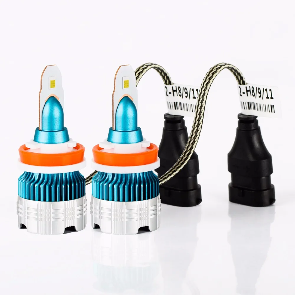 Комплект из 2 предметов, мини H7 светодиодный H4 H1 H11 H3 H8 H9 880 9006 9005 HB4 HB3 50W 6500K 12V 24V светодиодный автомобилей головной светильник авто фары COB Туман светильник лампочка