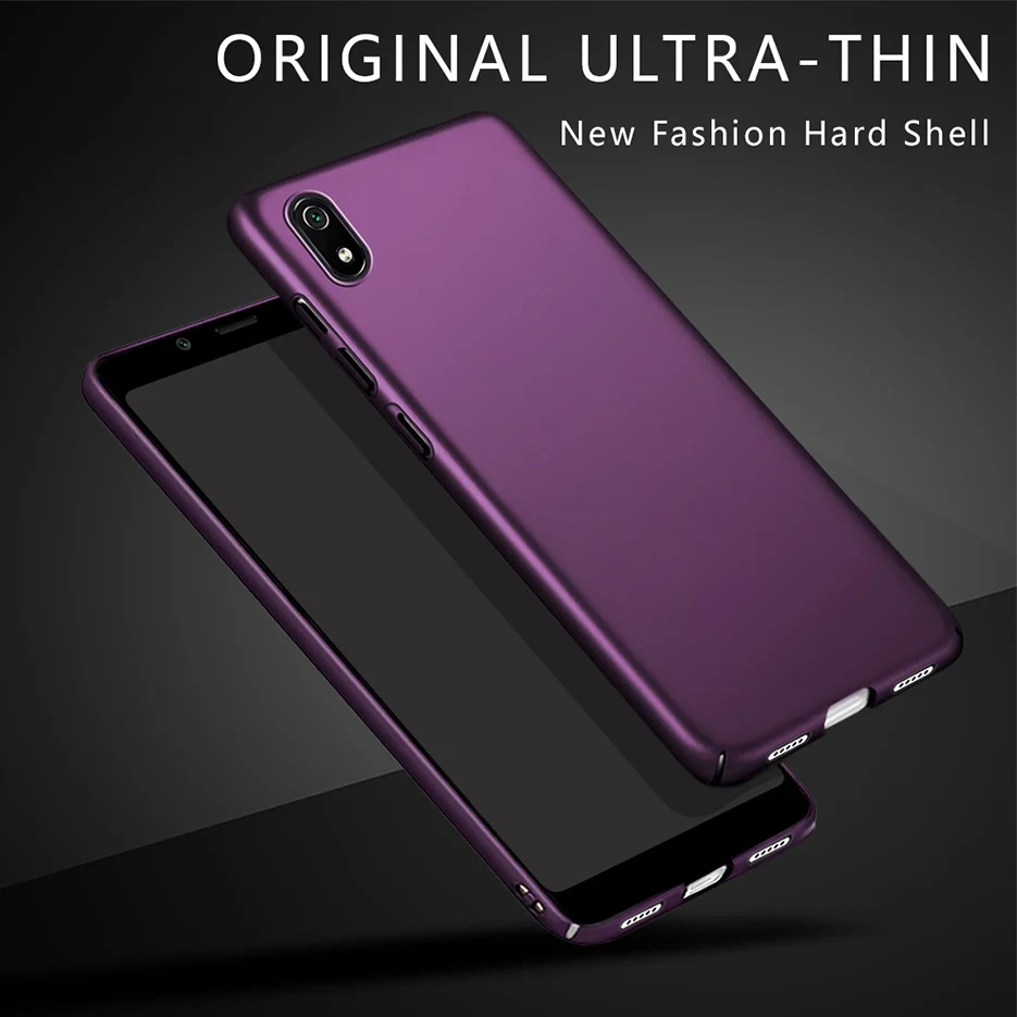 Чехол для телефона Redmi 7A Xiaomi Жесткий Тонкий матовый чехол-накладка 7 A чехол-бампер