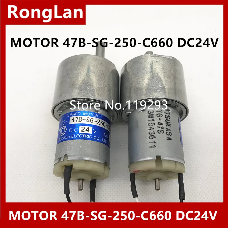 

Новый и оригинальный японский редукторный двигатель TSUKASA 47B-SG-250-C660 DC24V -- 2 шт./лот