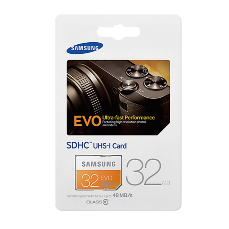 Samsung Оригинал SD card 8 ГБ 16 32 SDHC 64 128 256 SDXC Class10 памяти карты читать 48 МБ/с. C10 уш 1