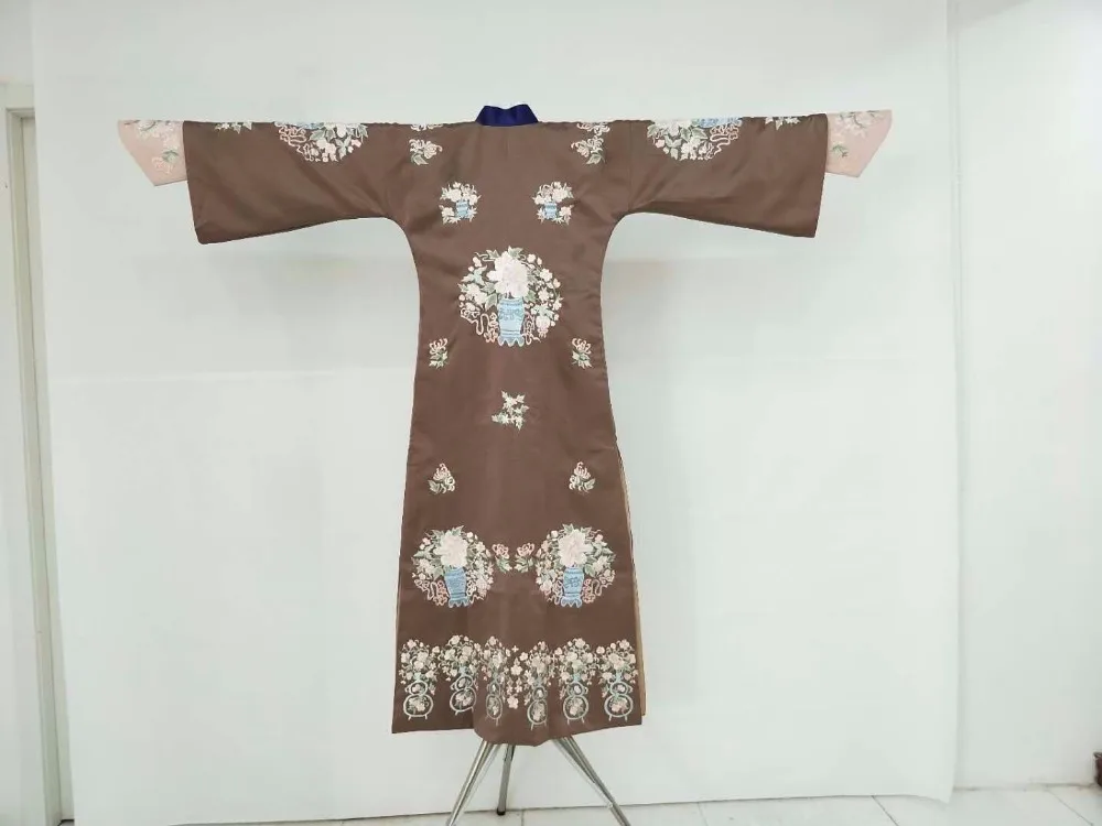 Кофейная вышивка Qin Lan Empress WuCa Qing Dynasty Princess Palace Qifu костюм новейшая телевизионная