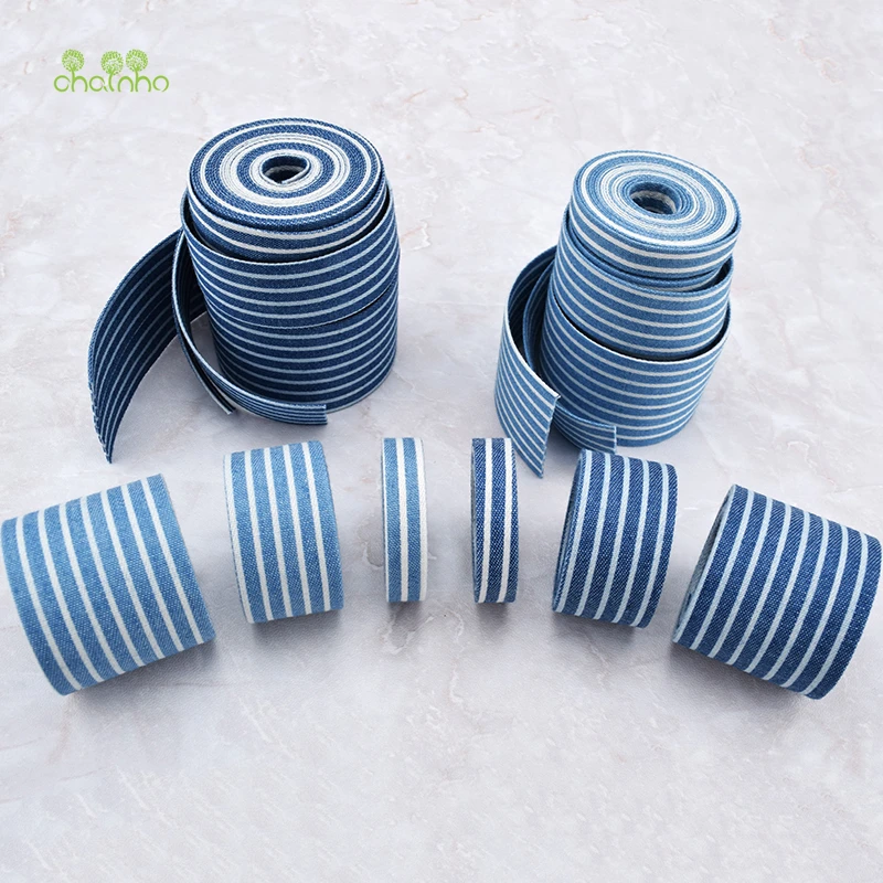 Ковбойская тканевая лента в полоску с принтом для самостоятельного шитья и