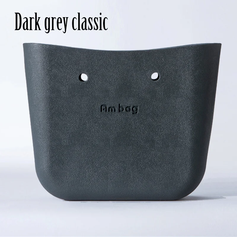 Dark grey classic ANLAIBEIER Obag O Bag стильная Классическая большая сумка для тела Водонепроницаемая сумка EVA женская модная сумка резиновая силиконовая запасные части - Цвет: Dark grey classic