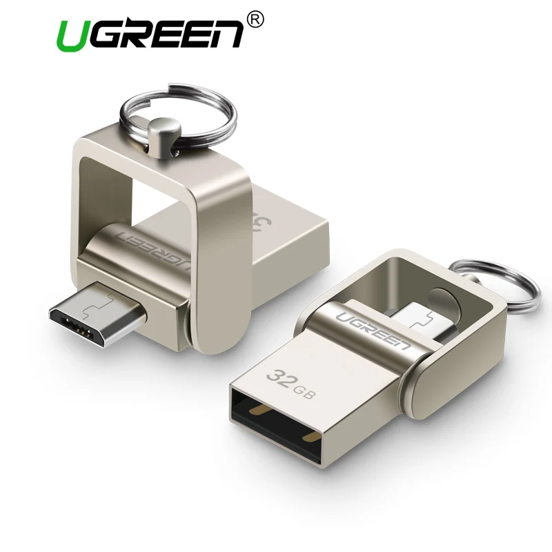 Ugreen USB флэш накопитель Micro OTG Флешка 64 32 ГБ для Xiaomi Redmi Note 5 Plus 4X телефон карта памяти