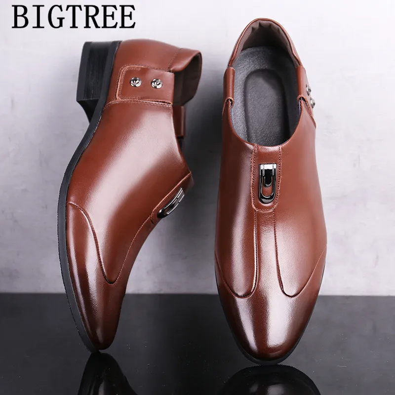 Italian Shoes Men Loafers Mens Dress Business Wedding Oxfords For Zapatos De Hombre Vestir Formal | Обувь
