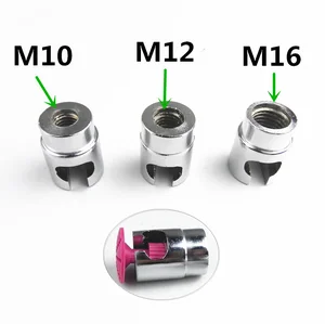 Автомобильный переходник из алюминиевого сплава для ремонта вмятин, наконечники для скользящего молота и вытягивающего стержня M10 M12 M16