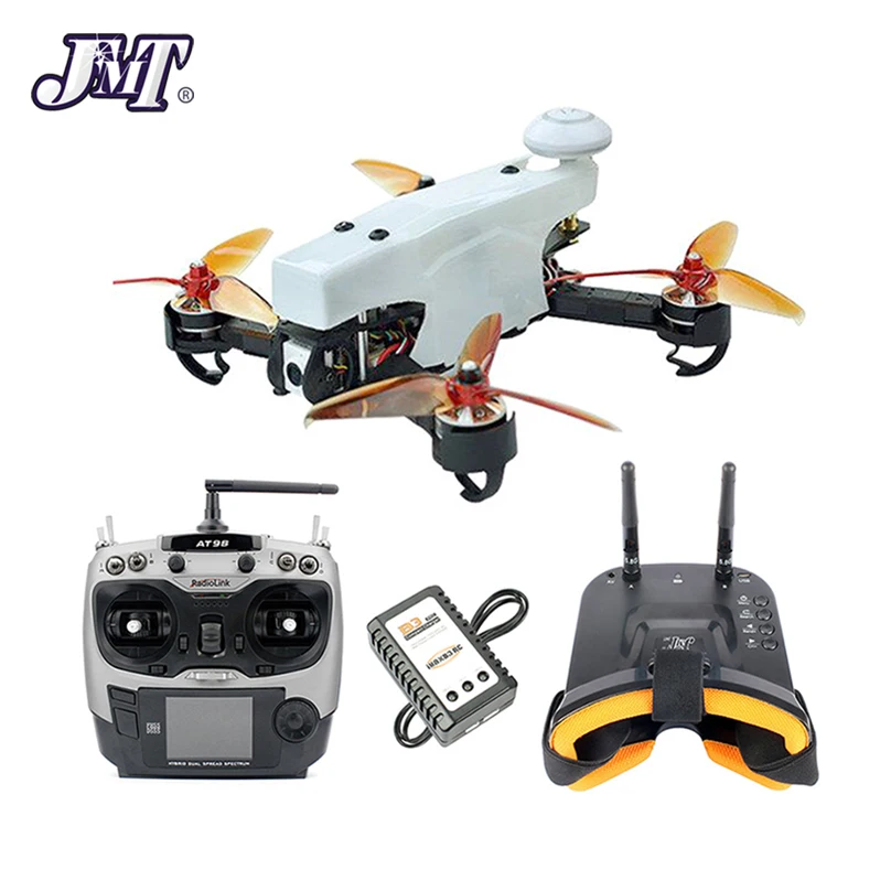 JMT 210 FPV гоночный Дрон Квадрокоптер RTF с радиолинком AT9S TX RX FPV очки 100 км/ч высокая скорость 5,8G FPV DVR 720P камера gps