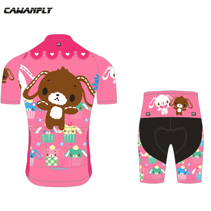 Детский спортивный костюм для мальчиков и девочек с милым рисунком детская